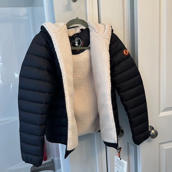 Save the Duck Gwen Quilted Hooded Jacked NWT size L - Picture 3 of 9